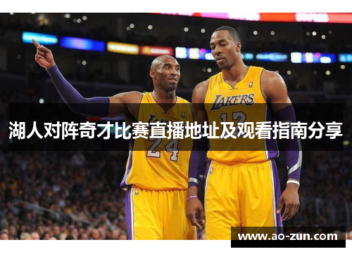 湖人对阵奇才比赛直播地址及观看指南分享